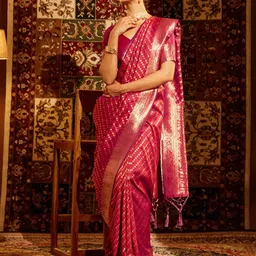 kasee Woven Design Zari Banarasi Saree image 5