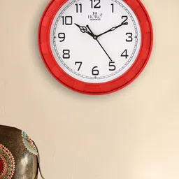 Horo Red & White Traditional Wall Clock-21