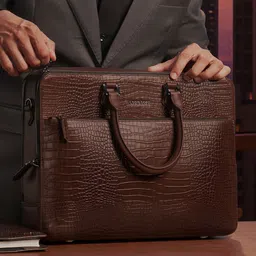 Lapis Bard Men Leather Laptop Bag-51