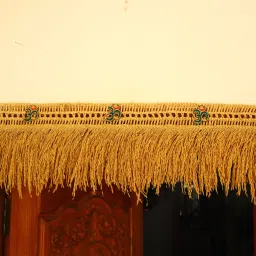 Beautiful Paddy Door/Pooja Room Toran with OM Symbols,3.5Ft Bathada Torana Toran-image-28