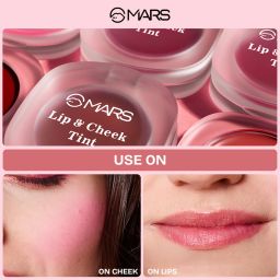 mars Lip & Cheek Tint for Bold Pop Color | Demi Matte Finish | Dual Function image 4