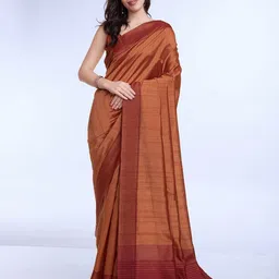 DOI MOI Striped Pure Silk Traditional Banarasi Saree-image-32