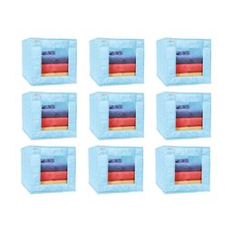 prettykrafts Blue 9 Pieces Reusable Multi-Utility Organisers-54