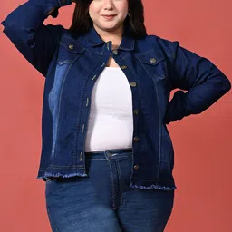 Funday Fashion Women Washed Denim Jacket-picture-9