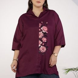 LetsDressUp Women Floral Print Cotton Longline Top-image-50