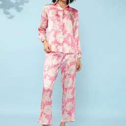 House of Kaftan Printed Shirt Collar Shirt With Trousers Co-Ords-picture-16