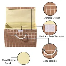 Kuber Industries Brown Set of 3 Reusable Drawer Organiser Organisers image 3