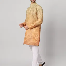 GLOBALRANG Men Printed Regular Pure Cotton Kurta with Pyjamas image 3