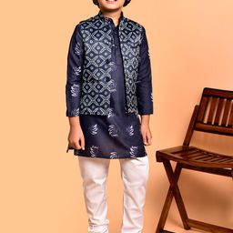 PRINTCULTR Boys Printed Regular Kurta with Pyjamas image 1