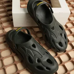 The Roadster Lifestyle Co Men Self Design Rubber Clogs-57