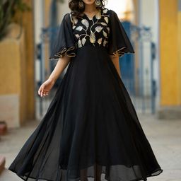 ASPORA Women Embroidered Gown Ethnic Dresses-image-9