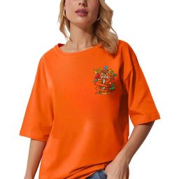 RAYACLOSET Women Printed T-shirt-image-71