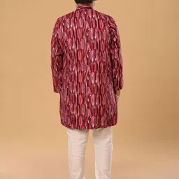 The Mini Trunk Boys Abstract Printed Kurta with Pyjama image 4
