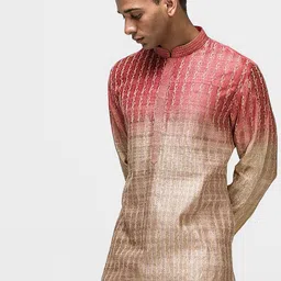 ASUKA Men Printed Regular Kurta with Pyjamas image 4