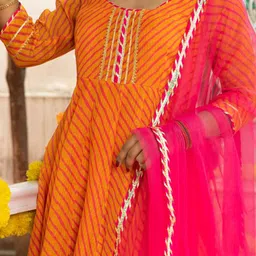 Indi INSIDE Solid Gotta Patti Net Dupatta image 2