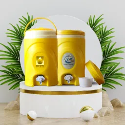 6 Liter Water Cool Chilled Insulated Dispenser, Plastic BPA Tharmas Yellow 2 Nos Bottom Loading Water Dispenser-image-19