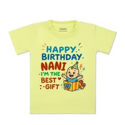 arvesa Happy Birthday Nani Printed Kids Tshirt-picture-1