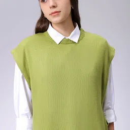 Freehand by The Indian Garage Co Women Round Neck Sleeveless Pullover-image-98
