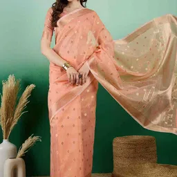 DIVASTRI Woven Design Saree With Blouse-image-46