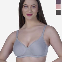 SHYAM SONS FLAIR Navya Pack of 4 Seamless Lightly Padded T-shirt Bras With All Day Comfort-image-26