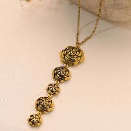 Voylla Gold-Plated Quirky Pendants with Chains-43
