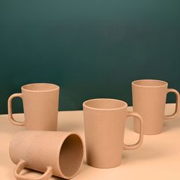 eha Beige Solid Matte Mugs Set of Cups and Mugs-88