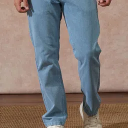 WROGN Men Comfort Relaxed Fit Mid-Rise Jeans-image-20