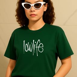 PVC RAIMENTS Women Green Pure Cotton Printed Lounge Tshirt-picture-36