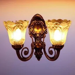 KINIS Black & Lavender Metal Quirky Abstract Shaped Wall Lamp-12