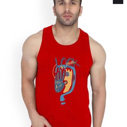 SLOWLORIS Men Pack Of 2 Bio-Wash Printed Gym Innerwear Vest-picture-10