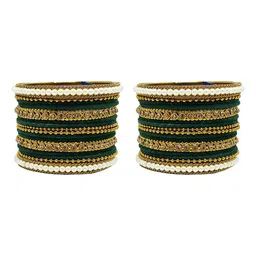 CHRISHAN Set Of 32 Stone-Studded Bangles image 2
