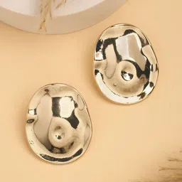 DressBerry Gold-Plated Oval Shaped Studs-46