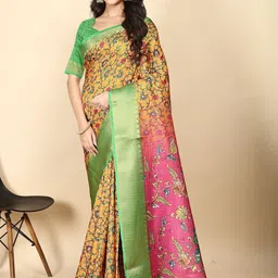 J 6 DESIGNER Floral Printed Woven Design Saree-picture-37