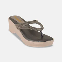Rubeezz Embellished Wedge Heel Sandals with Western - Embellished-picture-18