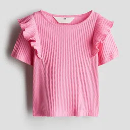 H&M Flounce-Trimmed Cotton Top-picture-35