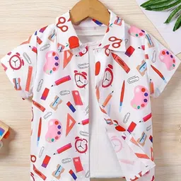 SHREE VANKIYA HANUMANJI FASHION Unisex Kids Cotton Shirts-picture-31