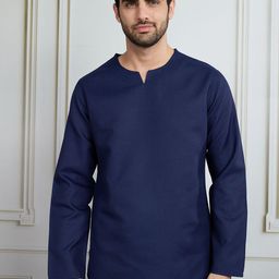 House of Pataudi Round Neck Short Kurta-image-68