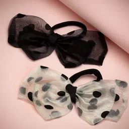 VOGUE PANASH Women Set of 2 Embellished Ponytail Holders-57