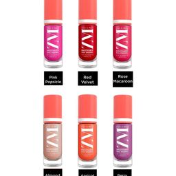 ZM Zayn & Myza Set Of 6 Breathable Nail Enamel With Raspberry & Almond Oil - 6 ml Each-image-86