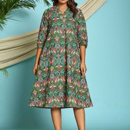 krambica Women Aline Relax Fit Dress-image-9