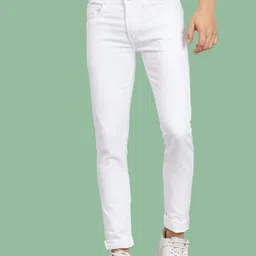 COMFITS Men Classic Mid-Rise Clean Look Slim Fit Stretchable Jeans-picture-33