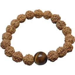 VIBESLE Brow wood Rudraksha Bracelet-image-50