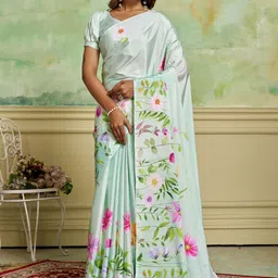 KAYOMMI Floral Pure Crepe Saree-picture-27