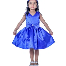 Wish little Girls Satin Fit and Flare Casual Dress-image-98