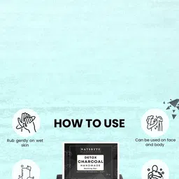 NATSBYTE Set Of 4 Detox Charcoal Handmade Bathing Bar- 120 g Each image 2