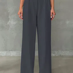 KERI PERRY Women Relaxed Straight Leg High-Rise Trousers-image-69