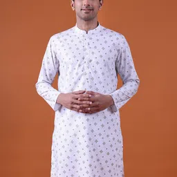 NAMASKAR Men Ethnic Motifs Printed Kurta-picture-25