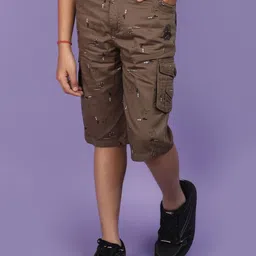 V-Mart Boys Printed Regular Fit Mid-Rise Regular Shorts-14