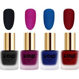 VOLO Set Of 4 Velvet Matte Nail Polish - 8 ml Each - 5 - 14 - 19 - 22-image-30