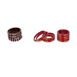 Somil Women Combo of Artificial Stones Studded Bangles Set-image-10